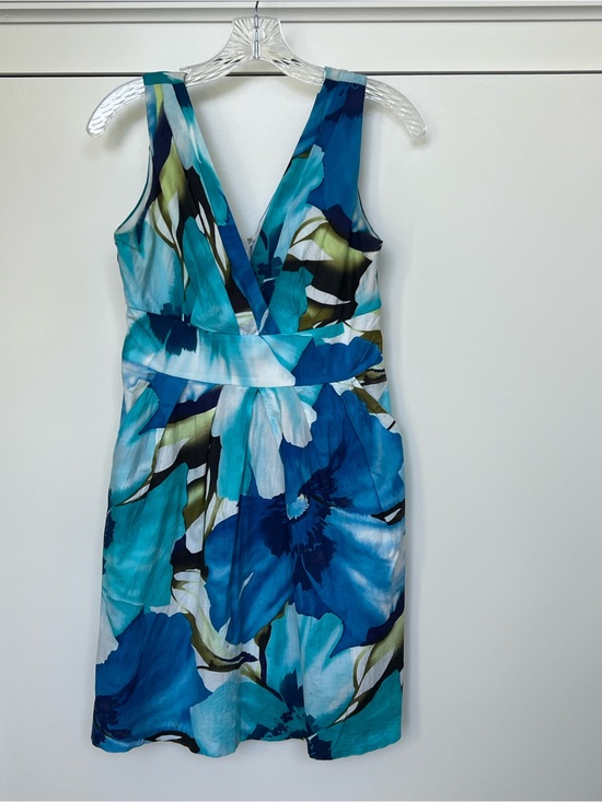 Corey P Dresses & Skirts - Corey P. Blue Floral V-Neck Women’s Dress